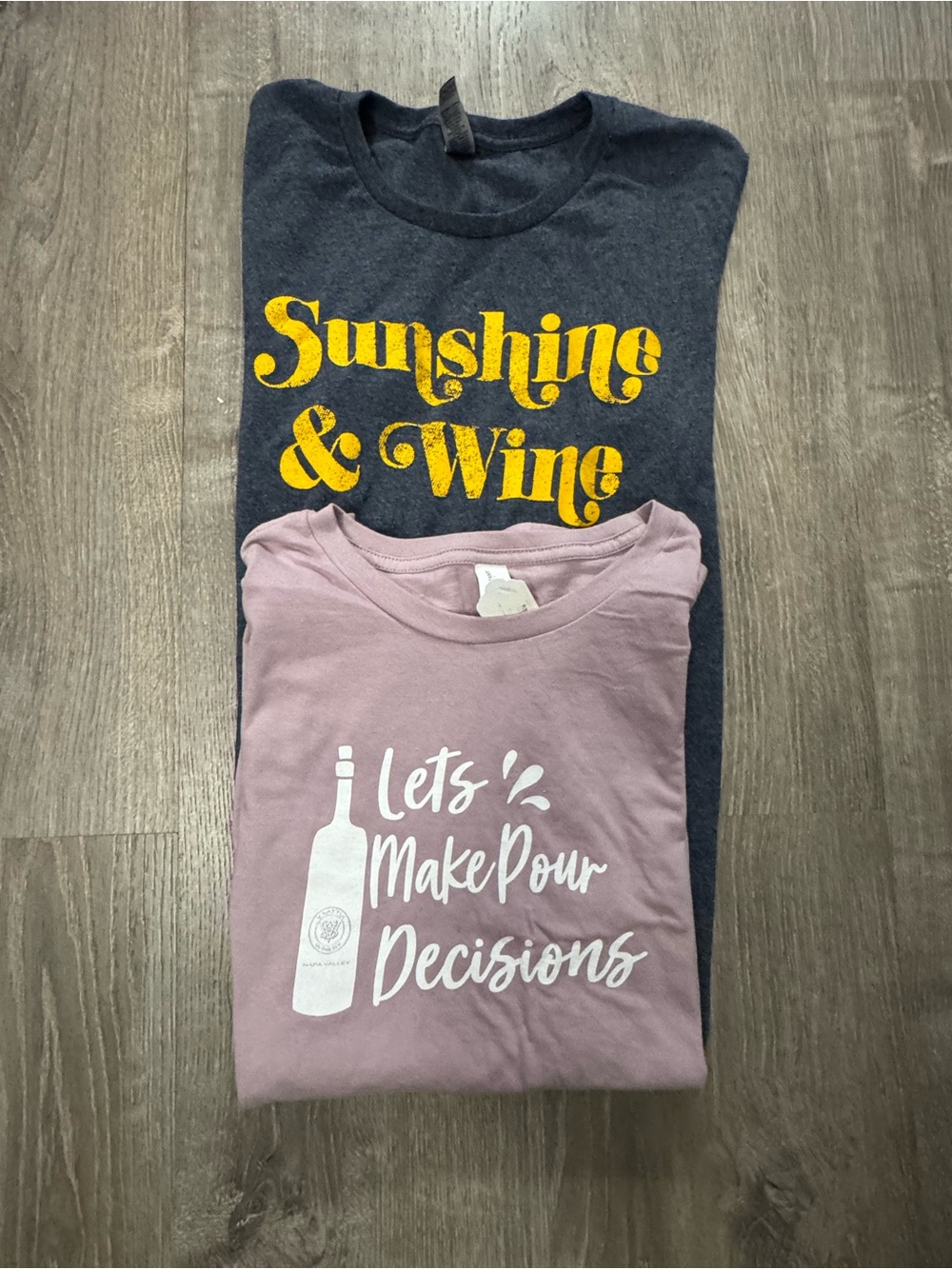 Fun wine t-shirts!